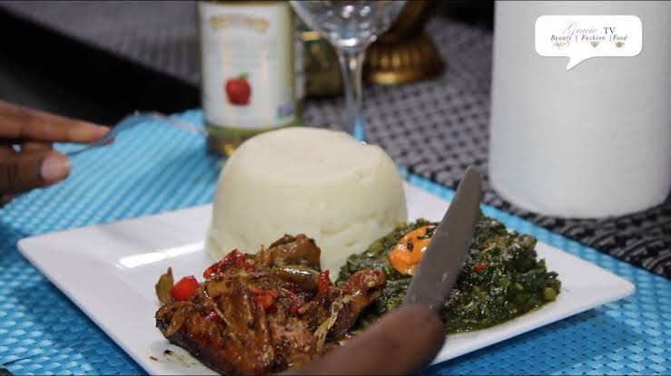 matembele with Ugali