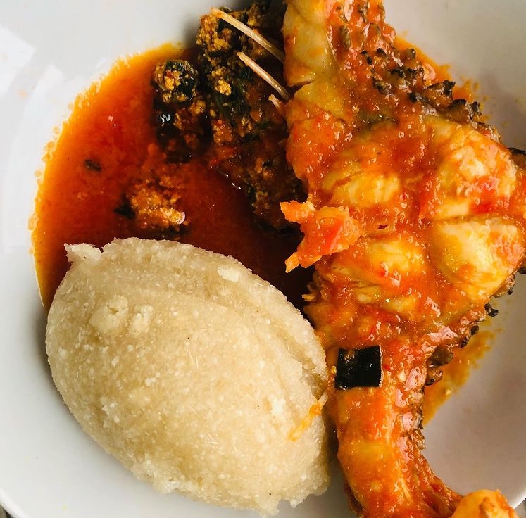 Cameroon Garvi Soup With White Garri Finmail